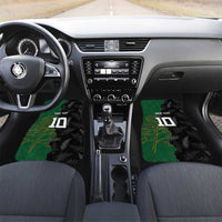 Aotearoa South Africa Rugby Freedom Cup Car Mats Kiwi Warriors Haka with King Protea Symbol - Polynesian Pride