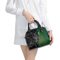 Aotearoa South Africa Rugby Freedom Cup Shoulder Handbag Kiwi Warriors Haka with King Protea Symbol - Polynesian Pride
