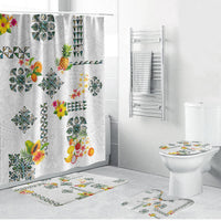 Hawaiian Quilts Bathroom Set Tropical Fruits and Plants