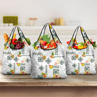 Hawaiian Quilts Grocery Bag Tropical Fruits and Plants