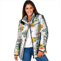 Hawaiian Quilts Padded Jacket Tropical Fruits and Plants