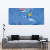 Tuvalu Heritage Tapestry Map of the Islands and Polynesia Pattern