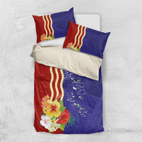 Kiribati Heritage Bedding Set Map of the Islands and Polynesia Pattern