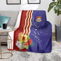 Kiribati Heritage Blanket Map of the Islands and Polynesia Pattern