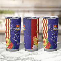 Kiribati Heritage Tumbler Cup Map of the Islands and Polynesia Pattern