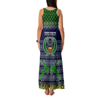 Personalised Pohnpei State Christmas Family Matching Tank Maxi Dress and Hawaiian Shirt Coat of Arms Beautiful Merry Xmas Snowflake LT03 - Polynesian Pride