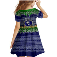 Personalised Chuuk State Christmas Family Matching Mermaid Dress and Hawaiian Shirt Coat of Arms Beautiful Merry Xmas Snowflake LT03 - Polynesian Pride