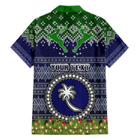 Personalised Chuuk State Christmas Family Matching Summer Maxi Dress and Hawaiian Shirt Coat of Arms Beautiful Merry Xmas Snowflake LT03 - Polynesian Pride