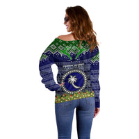 personalised-chuuk-state-christmas-off-shoulder-sweater-coat-of-arms-beautiful-merry-xmas-snowflake