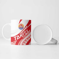 Personalised Tahiti Va'a Race Ceramic Mug Polynesian Tattoos Sporty Style LT03 - Polynesian Pride