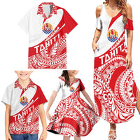 Personalised Tahiti Va'a Race Family Matching Summer Maxi Dress and Hawaiian Shirt Polynesian Tattoos Sporty Style LT03 - Polynesian Pride