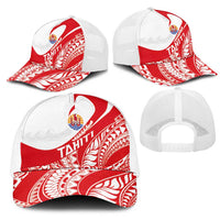 Tahiti Va'a Race Mesh Trucker Cap Polynesian Tattoos Sporty Style - Polynesian Pride