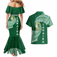 Tonga Lahaina High School Couples Matching Mermaid Dress and Hawaiian Shirt Traditional Ngatu and Polynesian Pattern LT03 - Polynesian Pride