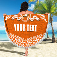 Tonga Tailulu College Beach Blanket Traditional Ngatu and Polynesian Pattern LT03 - Polynesian Pride
