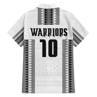 Fiji Rugby Warriors Family Matching Off The Shoulder Long Sleeve Dress and Hawaiian Shirt Masi Tribal Pattern Go Champion 2024 LT03 - Polynesian Pride