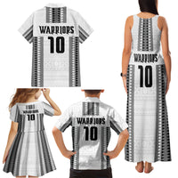 Fiji Rugby Warriors Family Matching Tank Maxi Dress and Hawaiian Shirt Masi Tribal Pattern Go Champion 2024 LT03 - Polynesian Pride