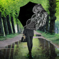 Samoan DNA Art Tattoo Umbrella Polynesian Pattern Black Color