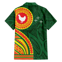 Manu'a Cession Day Family Matching Tank Maxi Dress and Hawaiian Shirt Polynesian Pattern