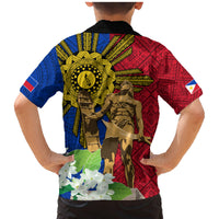 Philippines Lapu Lapu King Jasmine Flowers Family Matching Mermaid Dress and Hawaiian Shirt Filipino Sun Tattoo LT03 - Polynesian Pride
