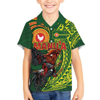 Proud of Manu'a Islands Hawaiian Shirt Rooster and Polynesian Art Wing Style