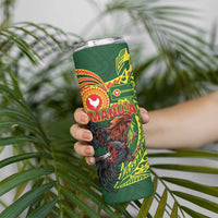 Proud of Manu'a Islands Skinny Tumbler Rooster and Polynesian Art Wing Style LT03 - Polynesian Pride