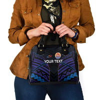 Personalised Tahiti Triathlon Polynesian Pattern Shoulder Handbag