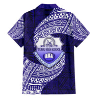 Tonga Tupou High School Family Matching Short Sleeve Bodycon Dress and Hawaiian Shirt Traditional Ngatu and Polynesian Pattern LT03 - Polynesian Pride