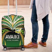 Cook Islands Rugby League Luggage Cover Avaiki Tatau Tribal Motifs Black Color LT03 Black - Polynesian Pride