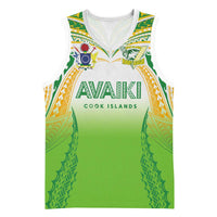 Custom Cook Islands Rugby League Basketball Jersey Avaiki Tatau Tribal Motifs White Color LT03 Unisex White - Polynesian Pride