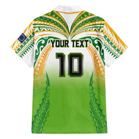 Custom Cook Islands Rugby League Family Matching Long Sleeve Bodycon Dress and Hawaiian Shirt Avaiki Tatau Tribal Motifs White Color LT03 - Polynesian Pride