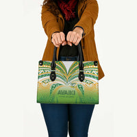 Cook Islands Rugby League Leather Bag Avaiki Tatau Tribal Motifs White Color - Polynesian Pride