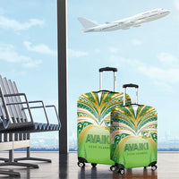 Cook Islands Rugby League Luggage Cover Avaiki Tatau Tribal Motifs White Color LT03 - Polynesian Pride