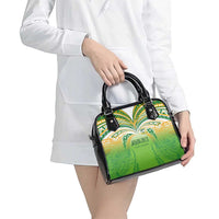 Cook Islands Rugby League Shoulder Handbag Avaiki Tatau Tribal Motifs White Color - Polynesian Pride