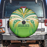 Cook Islands Rugby League Spare Tire Cover Avaiki Tatau Tribal Motifs White Color LT03 White - Polynesian Pride
