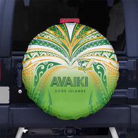 Cook Islands Rugby League Spare Tire Cover Avaiki Tatau Tribal Motifs White Color LT03 No hole White - Polynesian Pride