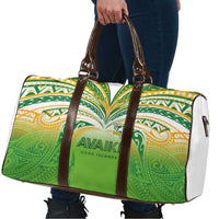 Cook Islands Rugby League Travel Bag Avaiki Tatau Tribal Motifs White Color LT03 - Polynesian Pride