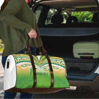 Cook Islands Rugby League Travel Bag Avaiki Tatau Tribal Motifs White Color LT03 - Polynesian Pride
