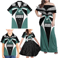 Custom New Zealand Bicycle 2025 Family Matching Off Shoulder Maxi Dress and Hawaiian Shirt LT03 - Polynesian Pride