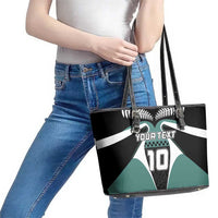 Custom New Zealand Bicycle 2025 Leather Tote Bag