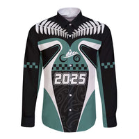 Custom New Zealand Bicycle 2025 Long Sleeve Button Shirt
