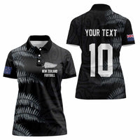 Custom New Zealand Football-Towards World Cup 2026 Women Polo Shirt LT03 - Polynesian Pride