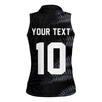 Custom New Zealand Football-Towards World Cup 2026 Women Sleeveless Polo Shirt LT03 - Polynesian Pride