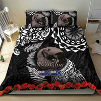 New Zealand and Cook Islands ANZAC Day Bedding Set Gallipoli Lest We Forget Tatau Art Tribal and Maori Tattoo with Fern LT03 - Polynesian Pride