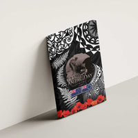 New Zealand and Cook Islands ANZAC Day Canvas Wall Art Gallipoli Lest We Forget Tatau Art Tribal and Maori Tattoo with Fern LT03 - Polynesian Pride