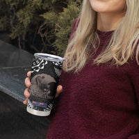 New Zealand and Cook Islands ANZAC Day Tumbler Cup Gallipoli Lest We Forget Tatau Art Tribal and Maori Tattoo with Fern LT03 - Polynesian Pride