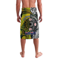 New Zealand and Cook Islands Together Lavalava Tatau Art Tribal Pattern-Maori Tattoo with Fern and Paua Shell LT03 - Polynesian Pride