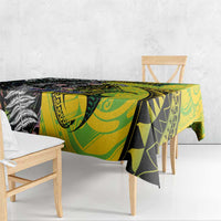 New Zealand and Cook Islands Together Tablecloth Tatau Art Tribal Pattern-Maori Tattoo with Fern and Paua Shell LT03 - Polynesian Pride