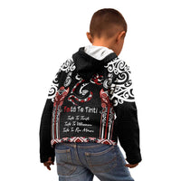Aotearoa Toitu Te Tiriti-Maori Taniwha Kid Hoodie Toitu Te Whenua Toitu Te Reo Maori LT03 - Polynesian Pride