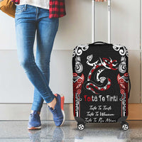 Aotearoa Toitu Te Tiriti-Maori Taniwha Luggage Cover Toitu Te Whenua Toitu Te Reo Maori LT03 - Polynesian Pride