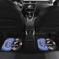 Personalised Aotearoa and Samoa Together Car Mats Tatau Art Tattoos-Taniko and Tukutuku with Maori Pattern